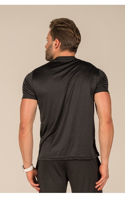 Camisa fitness dry fit basic preto